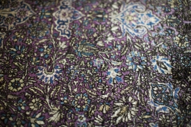 Antique Silk Kashan Rug