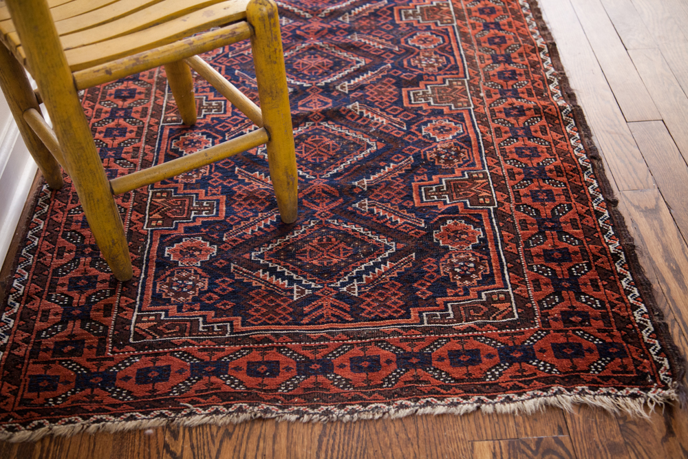 Vintage Antique Tribal Belouch rug