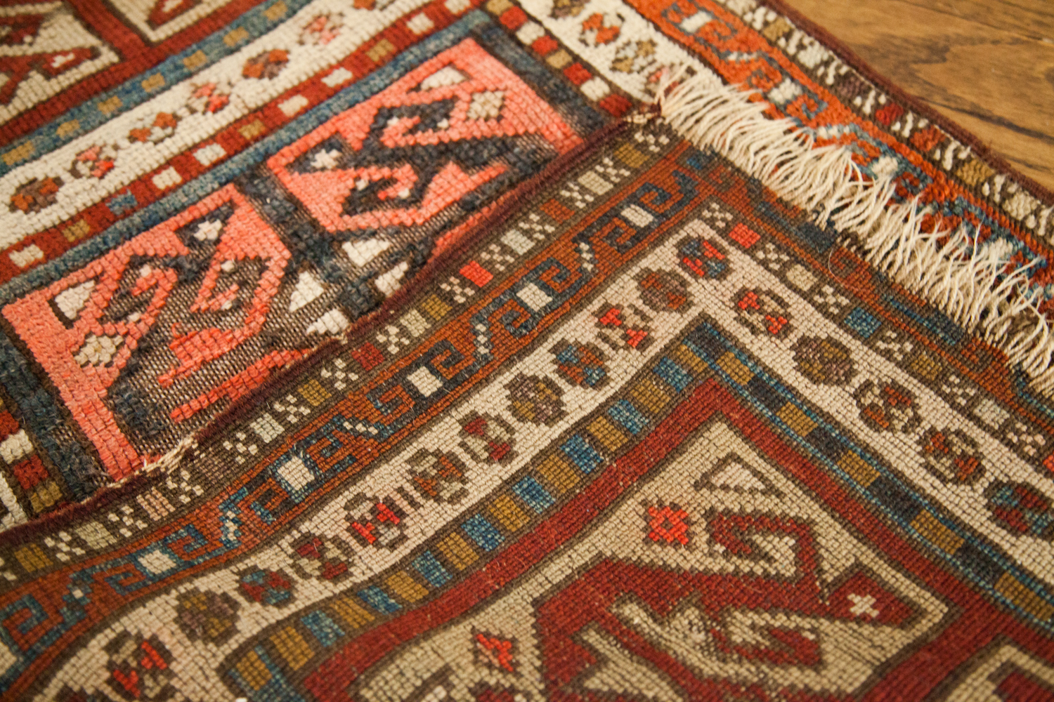 Antique Caucasian Rug Mat