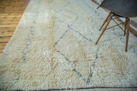 Large Ivory Moroccan Rug
