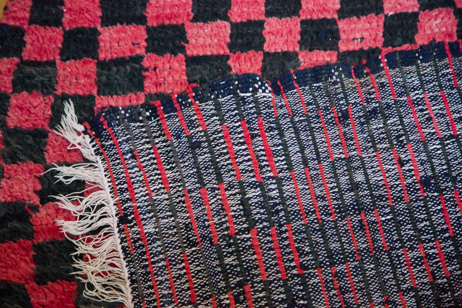 Checkered Moroccan Rug