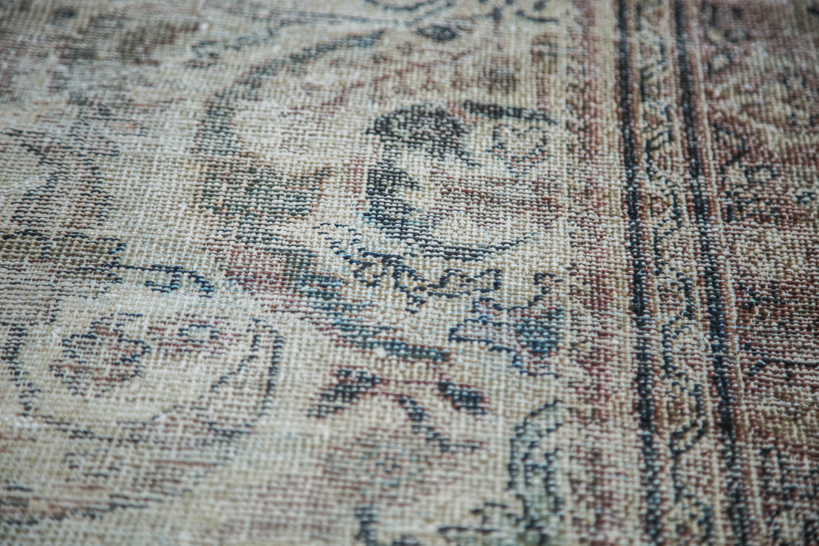 Distressed Persian Area Rug