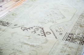 Vintage Oushak Area Rug