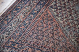 8x11.5 Distressed Farahan Sarouk Carpet
