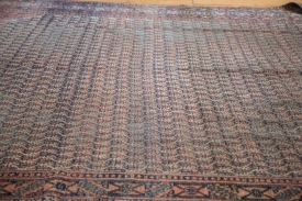 8x11.5 Distressed Farahan Sarouk Carpet