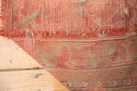 Distressed Red Area Rug