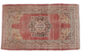  Classic Vintage Oushak with Brick Red and Soft Saffron