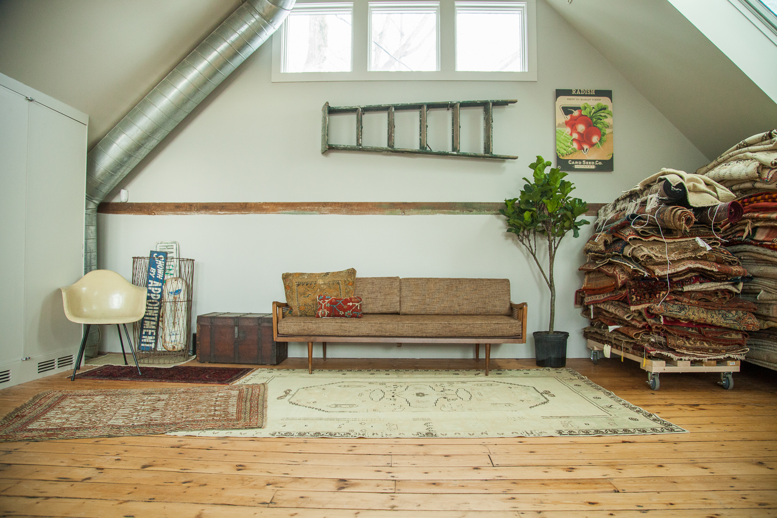 Our Sunlit Rug Studio in Katonah NY